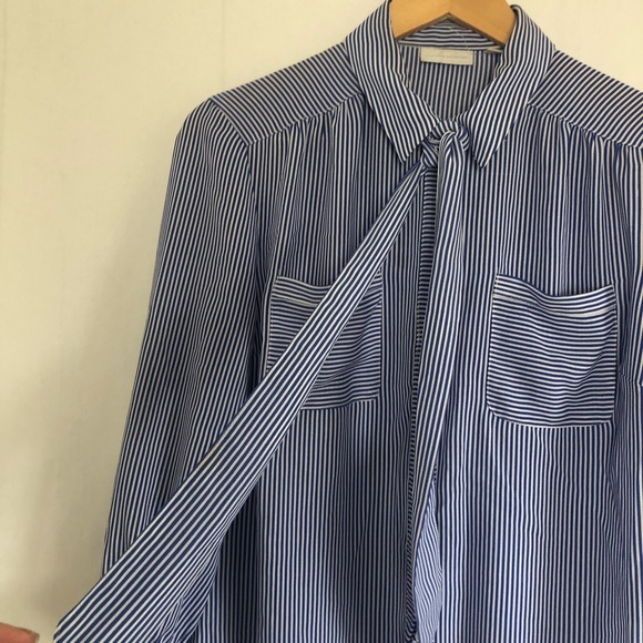 Striped Button Down Blouse - Picture 5 of 7